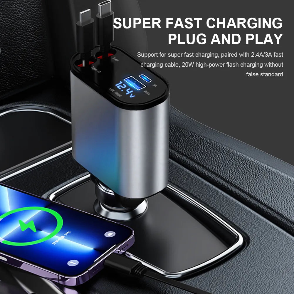 Luxinsly™ Retractable Car Charger Luxinsly™ Retractable Car Charger